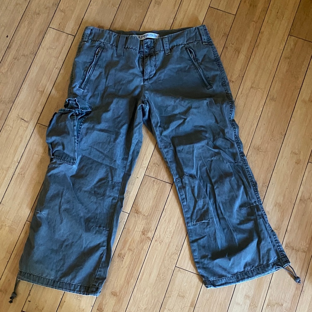 Express Olive Green Cargo Pants